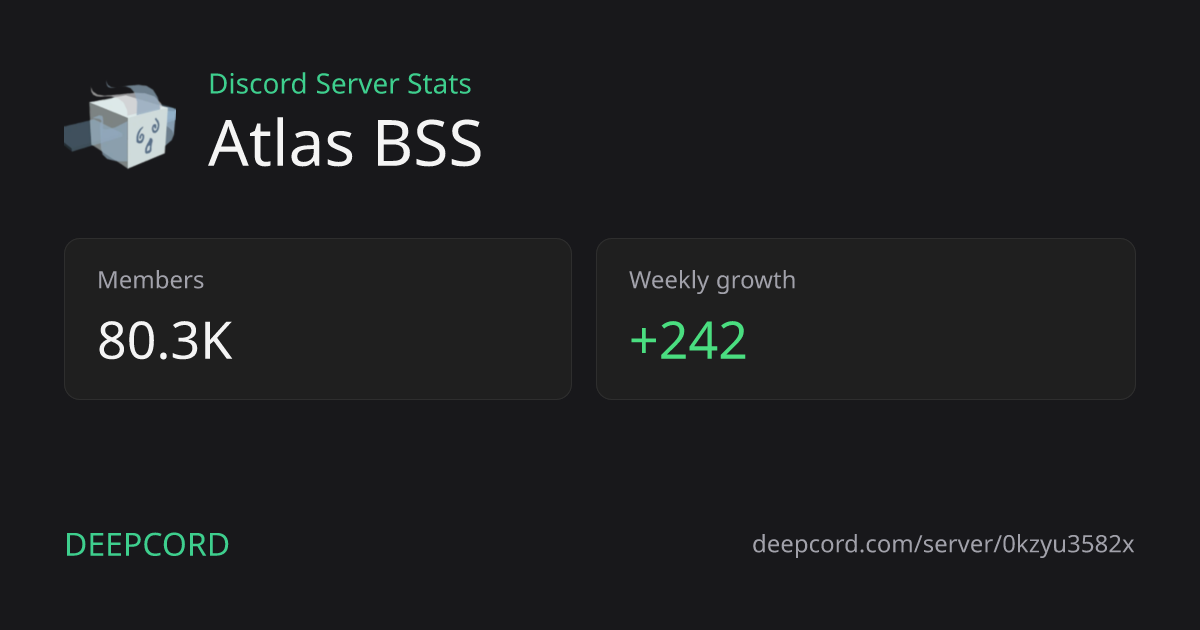 Atlas BSS - Discord Server | Deepcord