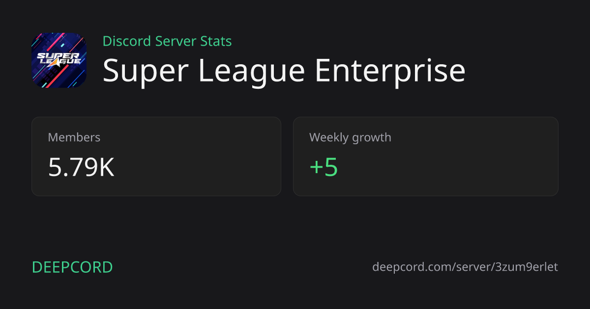Super League Enterprise - Discord Server | Deepcord