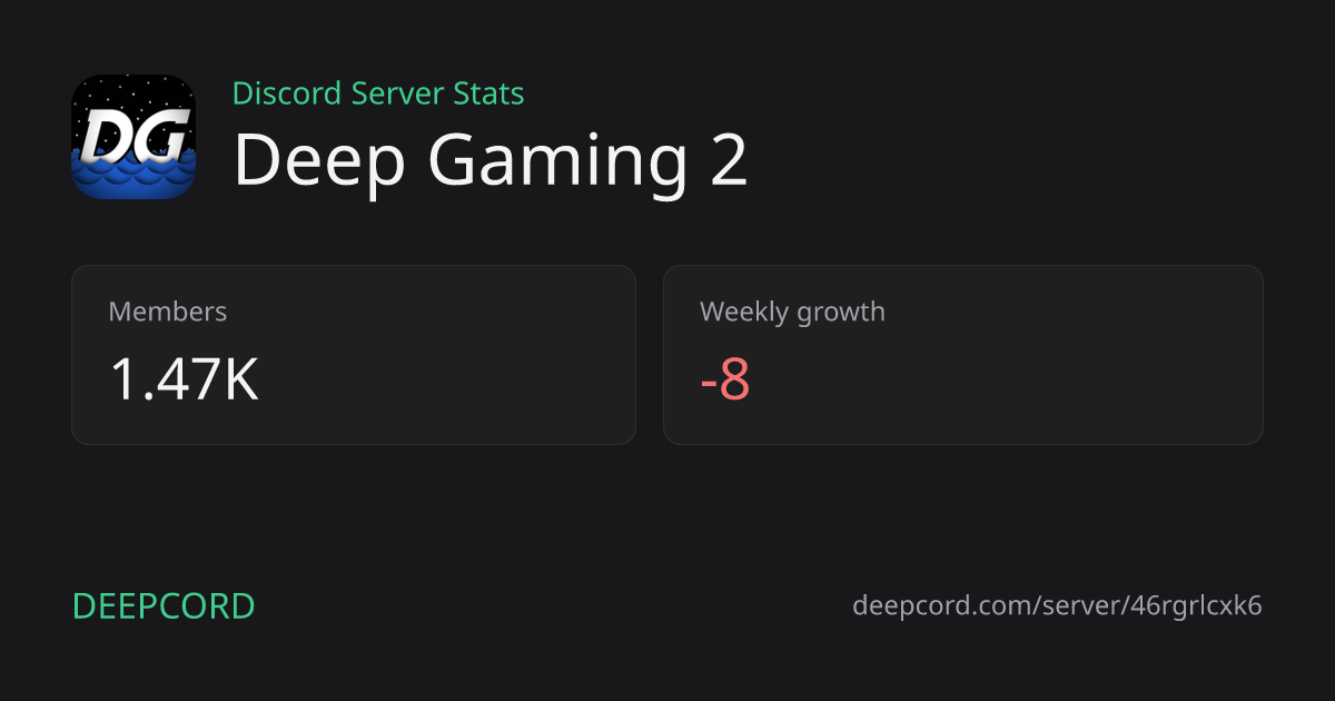 Deep Gaming 2 - Discord Server | Deepcord
