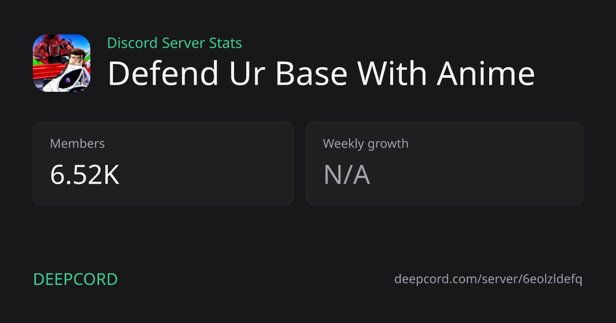 Defend Ur Base With Anime - Discord Server | Deepcord
