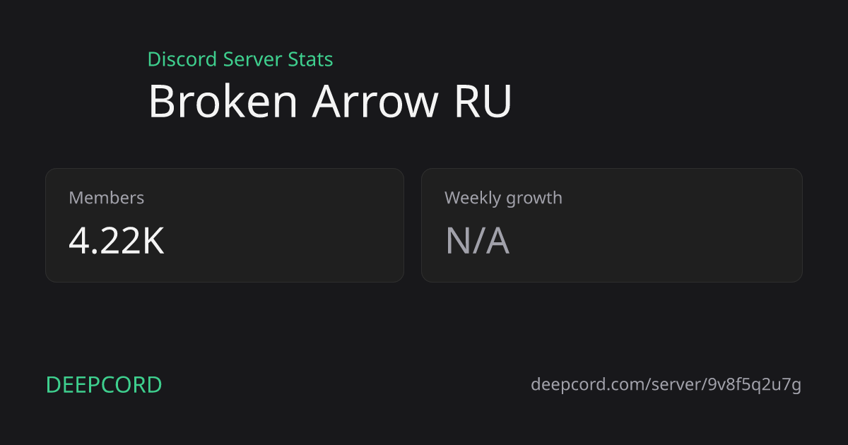 Broken Arrow RU - Discord Server | Deepcord