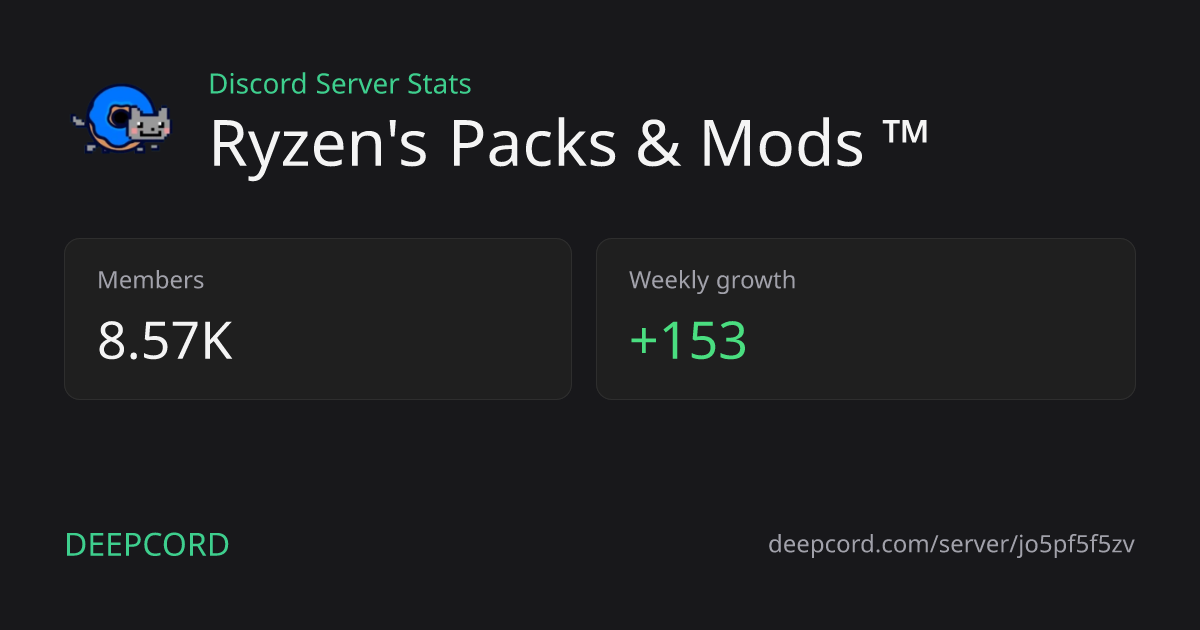 Ryzen's Packs & Mods ™ - Discord Server | Deepcord