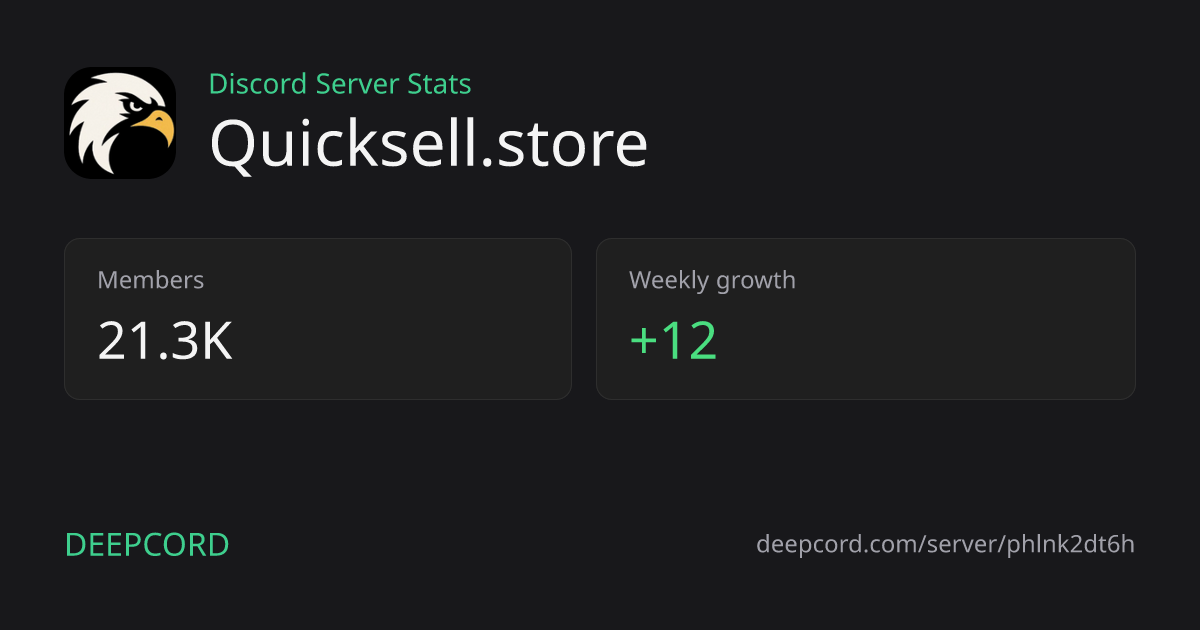 Quicksell.store - Discord Server | Deepcord
