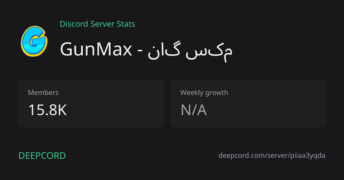 GunMax - گان مکس - Discord Server | Deepcord