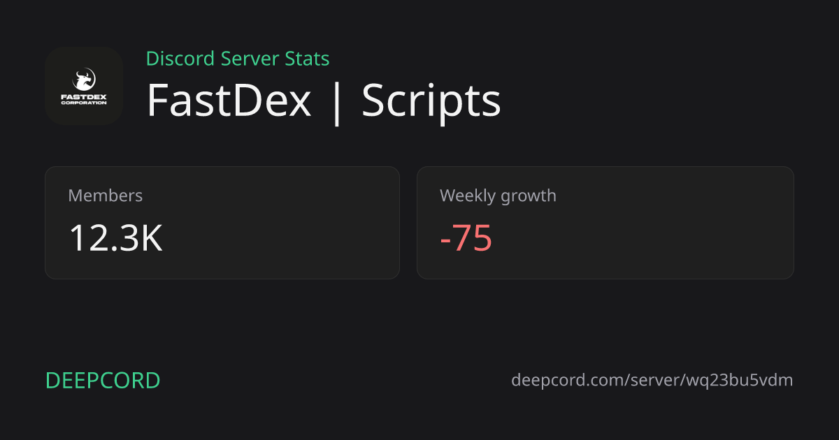 FastDex | Scripts - Discord Server | Deepcord